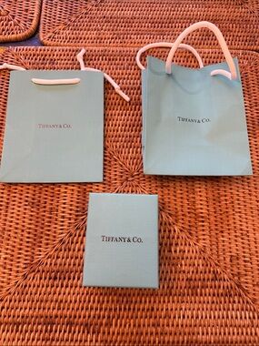Tiffany & Co. Robin's-egg Blue Gift Bags and Box Trio